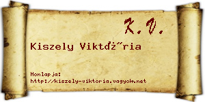 Kiszely Viktória névjegykártya