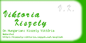 viktoria kiszely business card